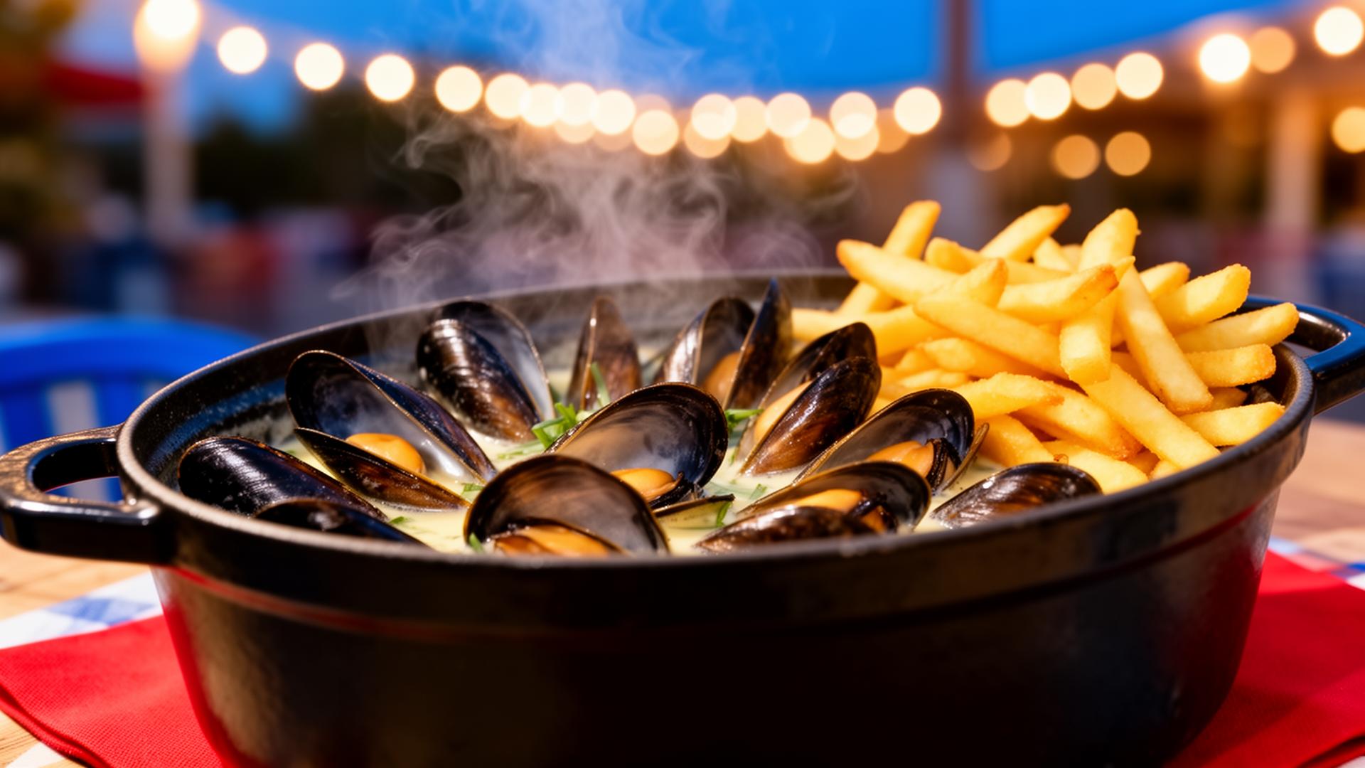 Moules marinières et frites maison pour la soirée du 14 juillet à Chabeuil